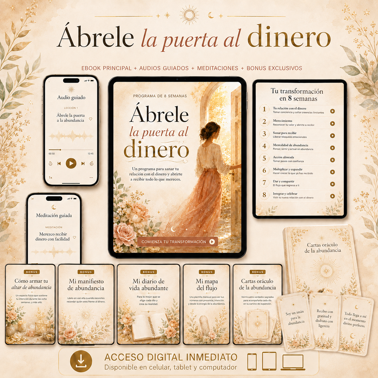 💸 Abrele la Puerta al Dinero + 🎁 8 Bonus de Regalo