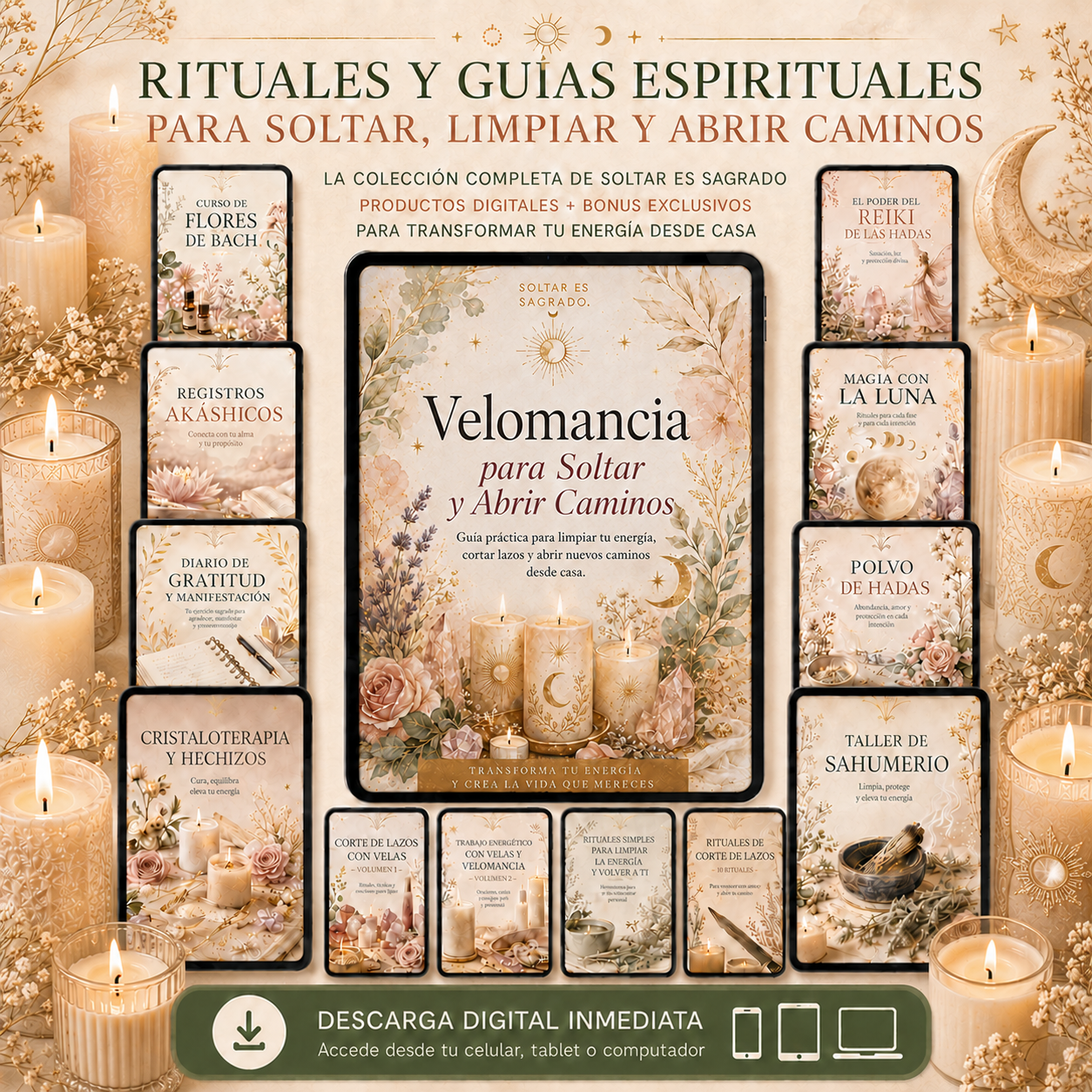 Velomancia para Soltar y Abrir Caminos + 8 Bonus de Regalo🎁